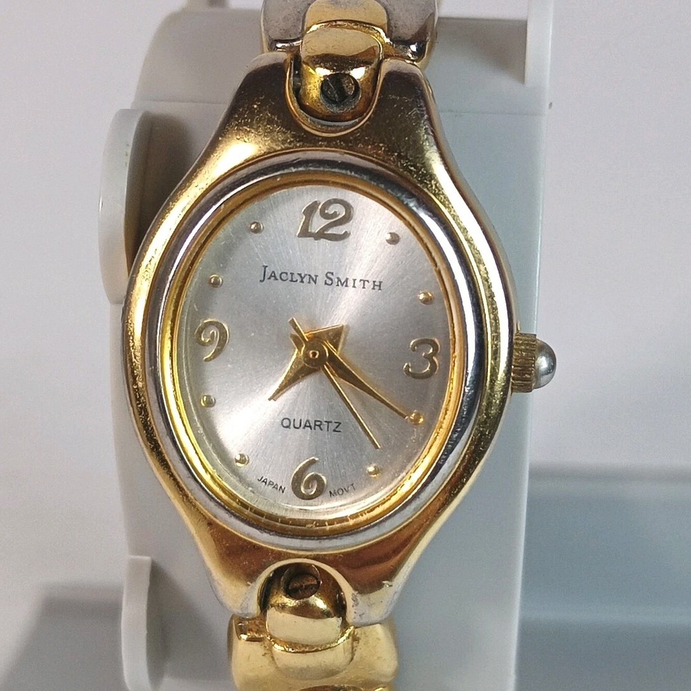 Vintage Y2K Women's Jaclyn Smith 2 Toned Reversible Bracelet Wristwatch Working